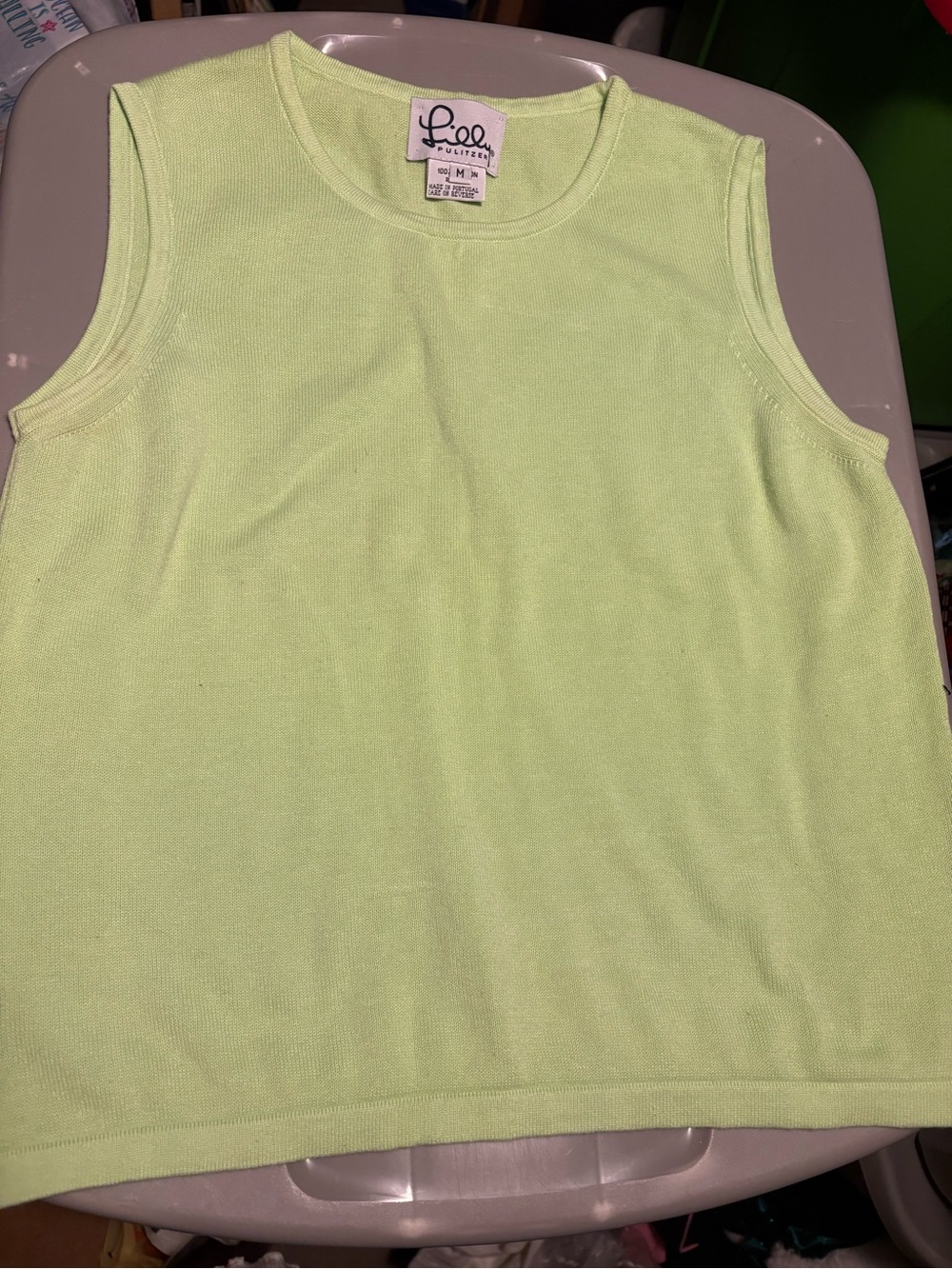 Vintage Lily Pulitzer Green Knit Tank